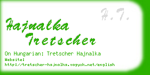 hajnalka tretscher business card